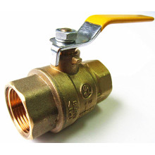 Yellow handle brass ball valves UL FM Approved with low lead(female thread)